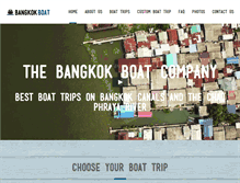 Tablet Screenshot of bangkokboat.com